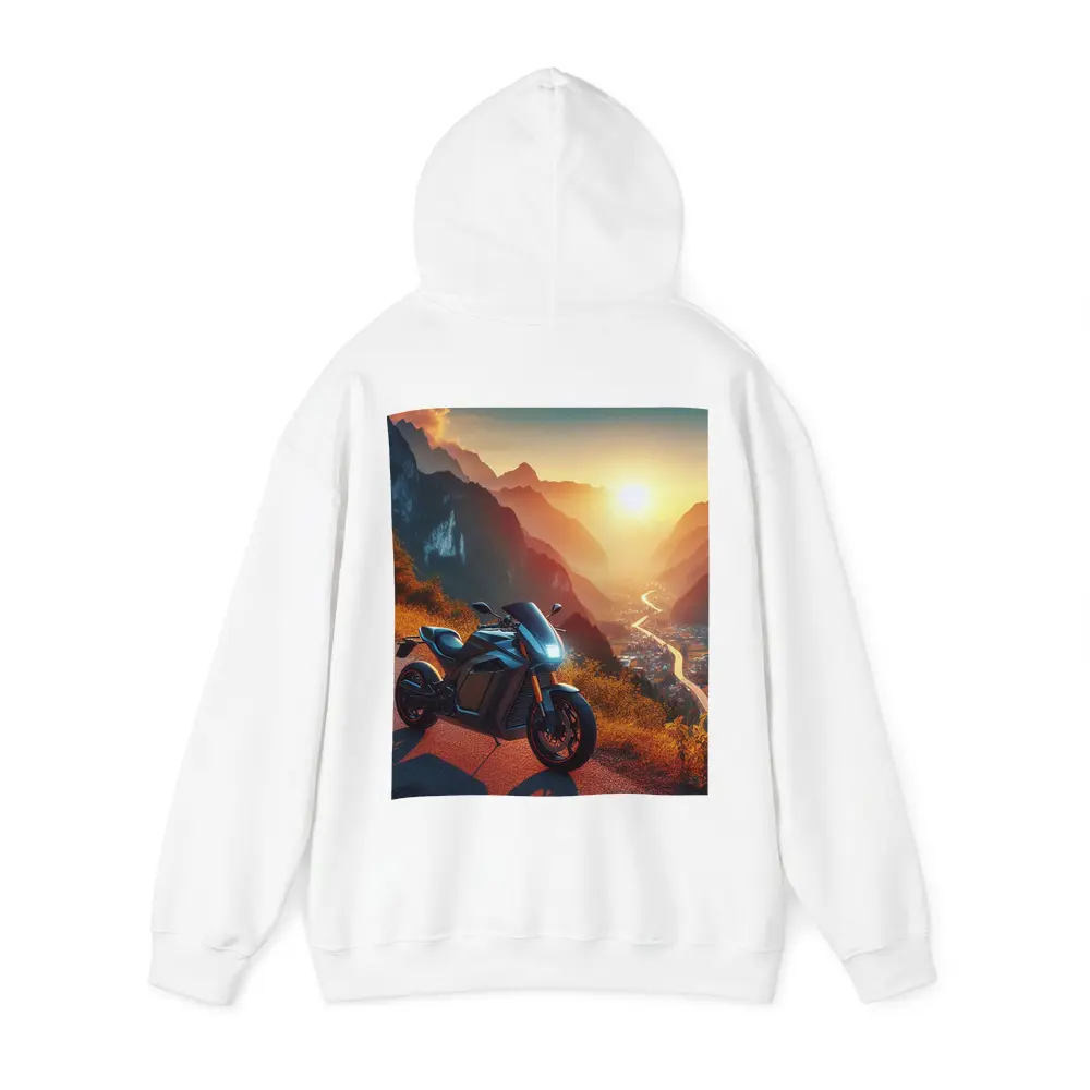 Electric Sport Bike Mountain Sunset Road – Hoodies