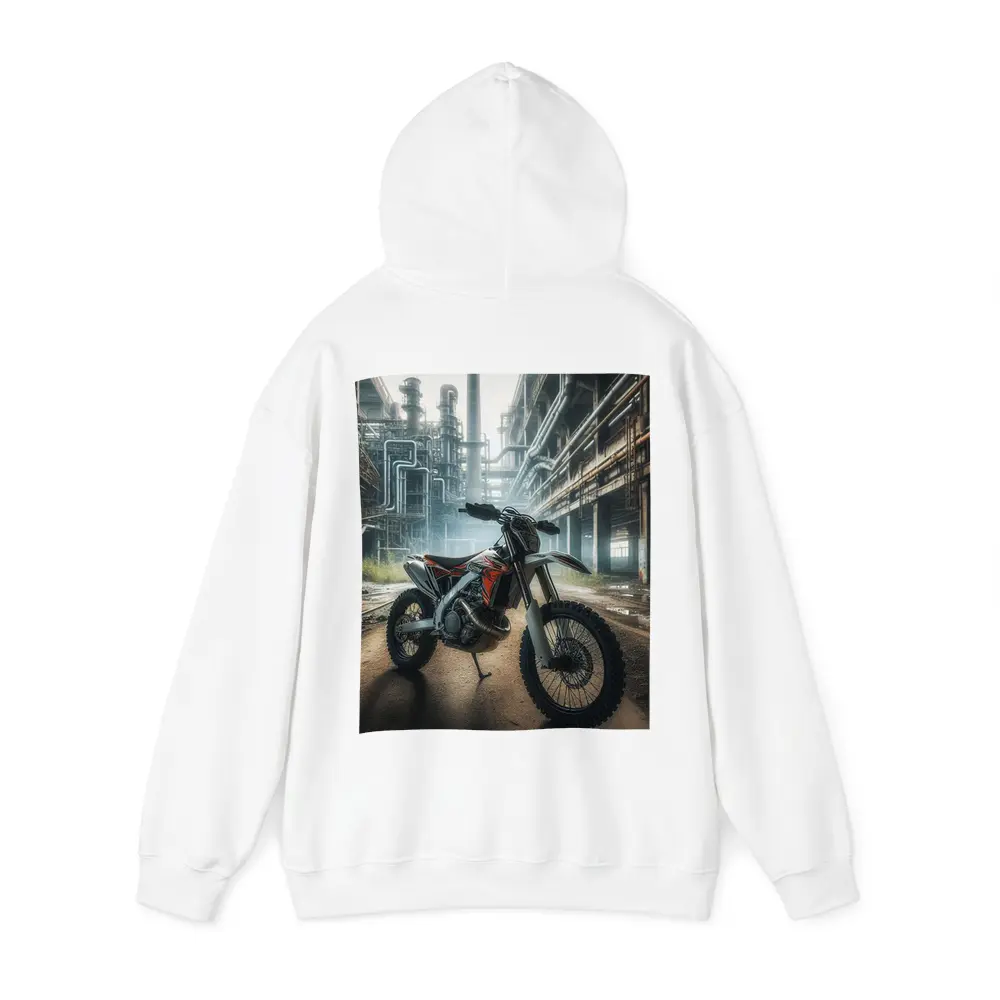 Dirt Bike Motocross Industrial Abandoned Factory – Hoodies