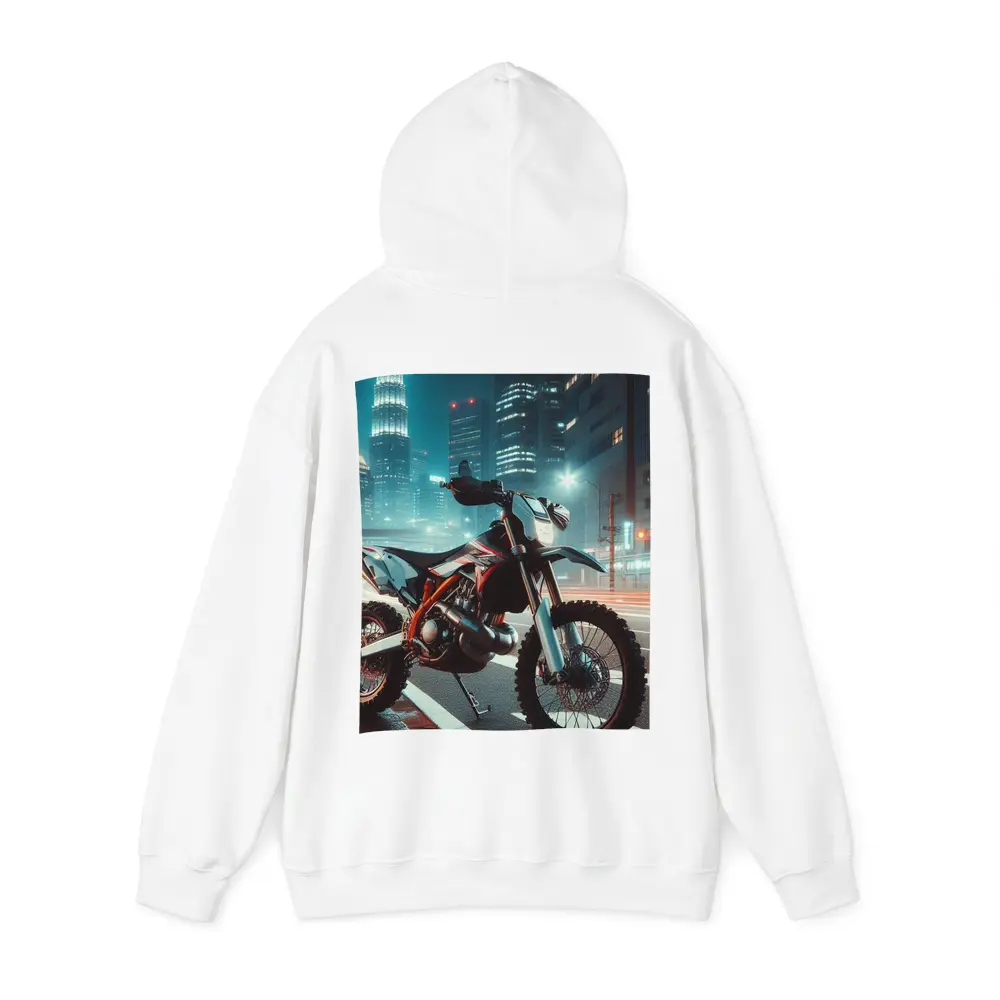 KTM Dirt Bike City Night Street Scene – Hoodies