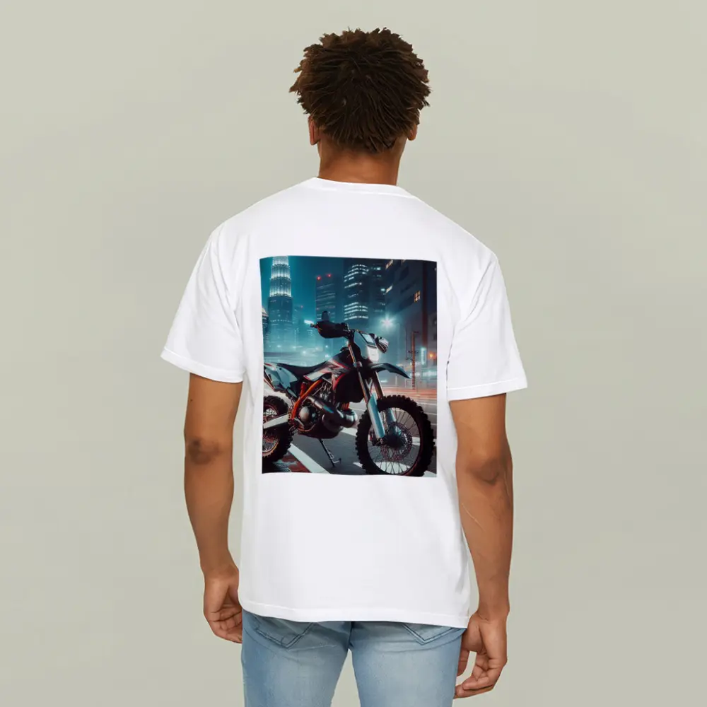 KTM Dirt Bike City Night Street Scene – T-Shirts