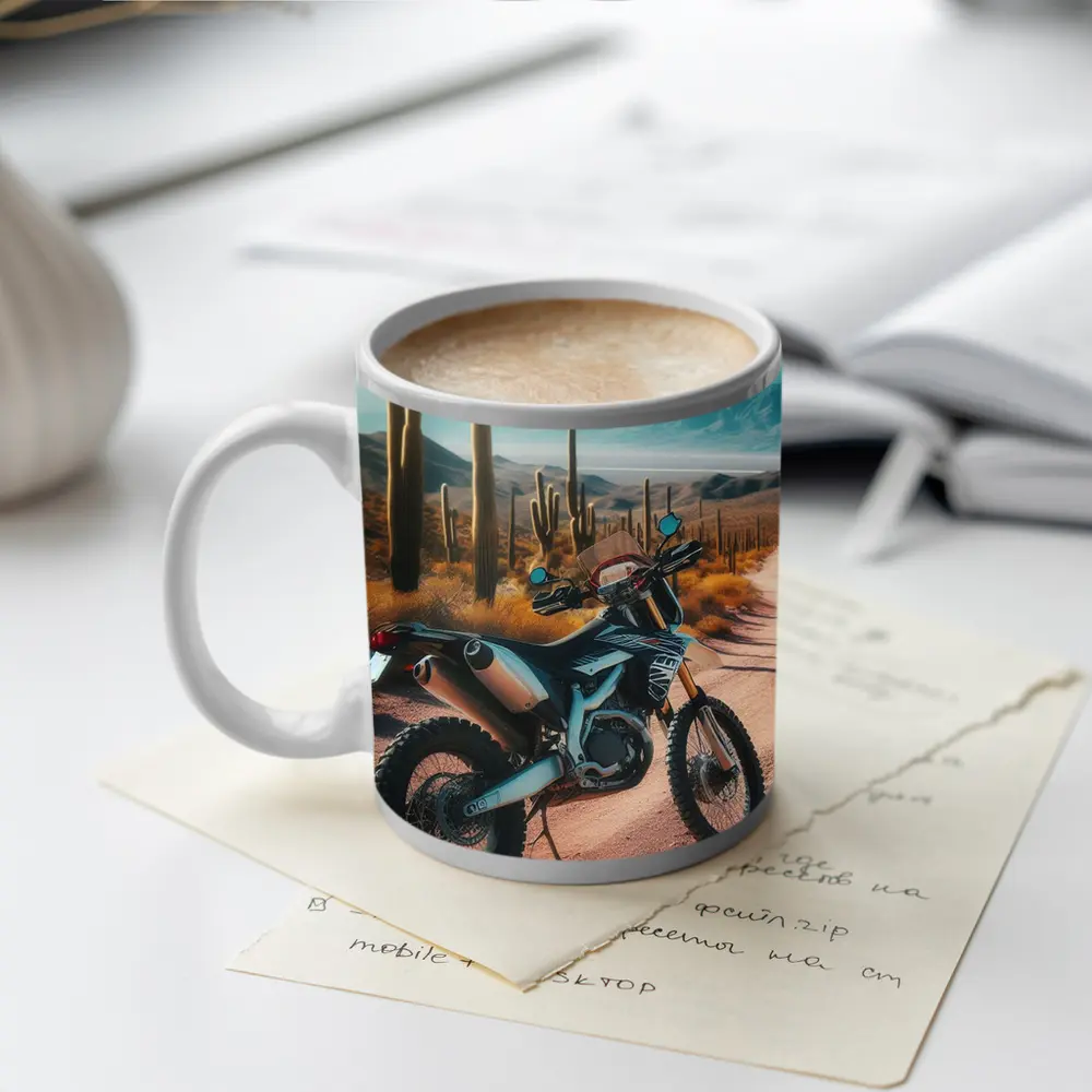 Dual Sport Bike Desert Cactus Trail – Mugs