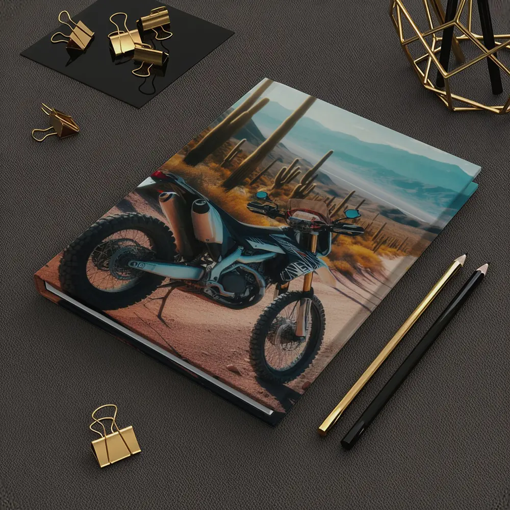 Dual Sport Bike Desert Cactus Trail – Notebooks