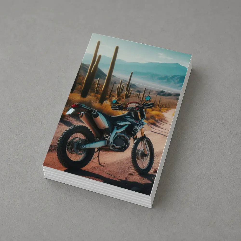 Dual Sport Bike Desert Cactus Trail – Postcards
