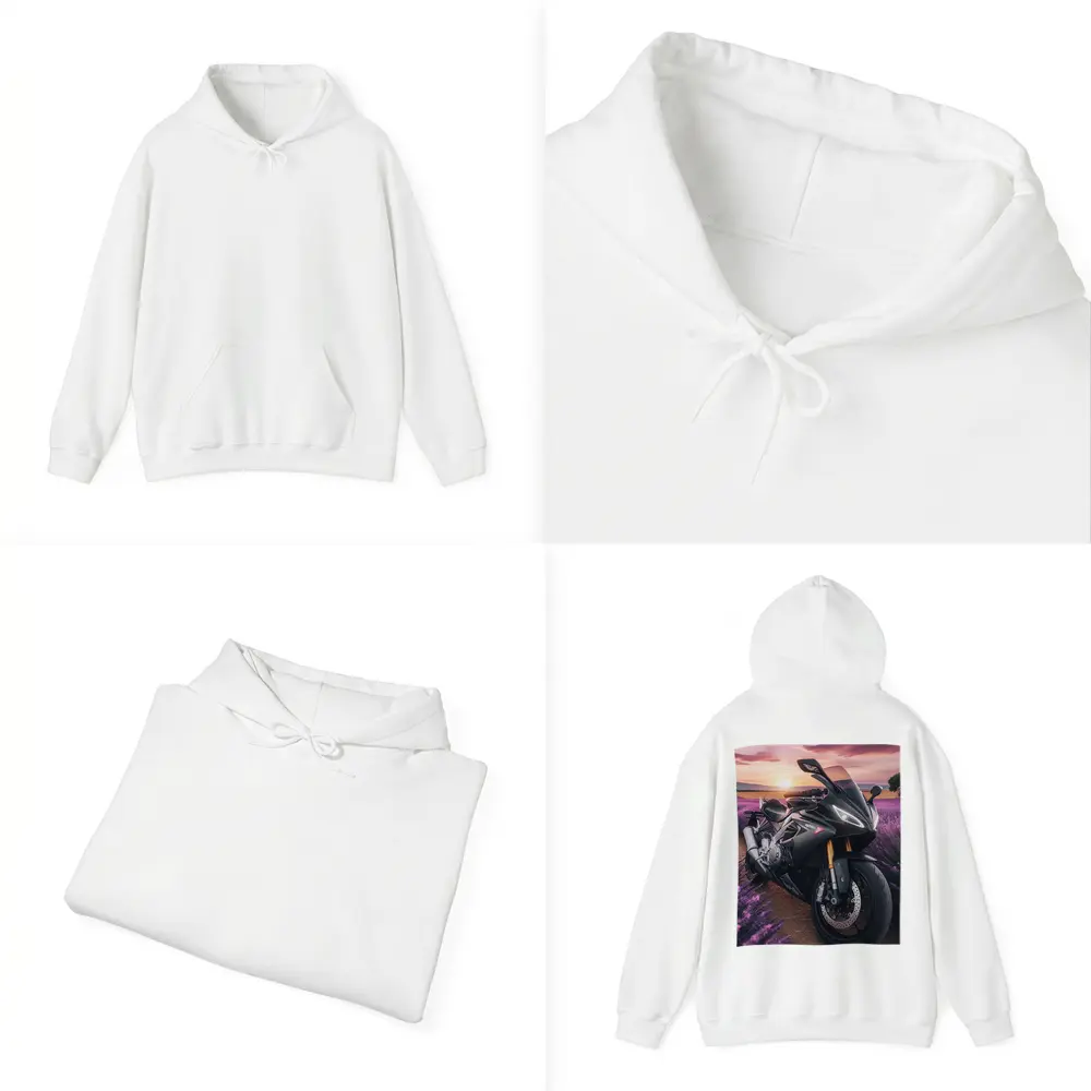 Aprilia Sport Bike Lavender Field Sunset – Hoodies