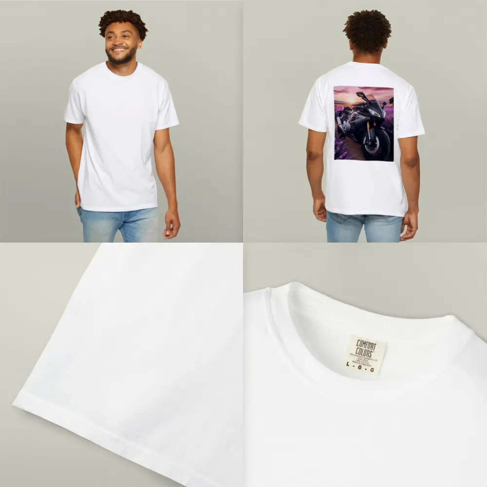 Aprilia Sport Bike Lavender Field Sunset – T-Shirts