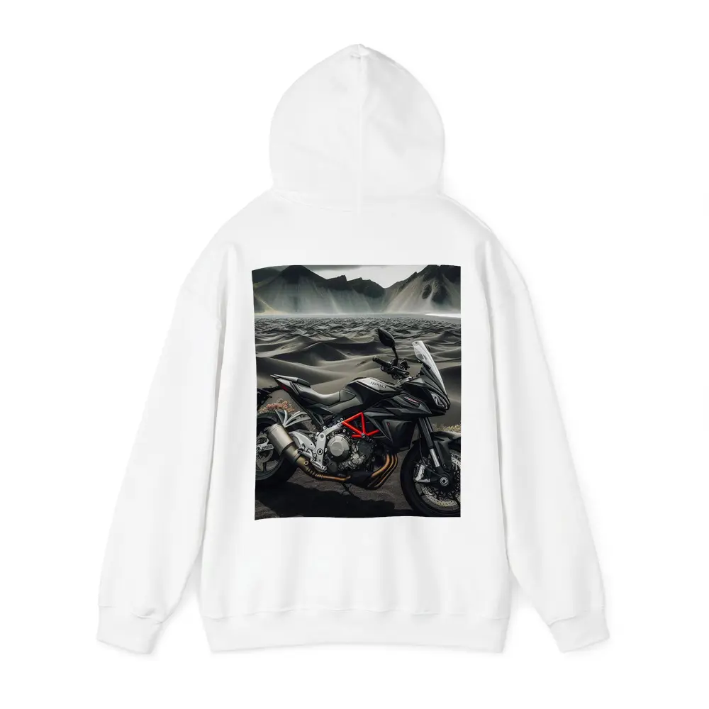 MV Agusta Motorcycle Dark Volcanic Desert Landscape – Hoodies