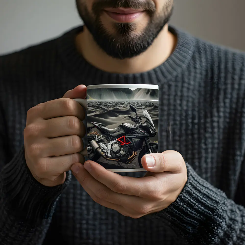 MV Agusta Motorcycle Dark Volcanic Desert Landscape – Mugs