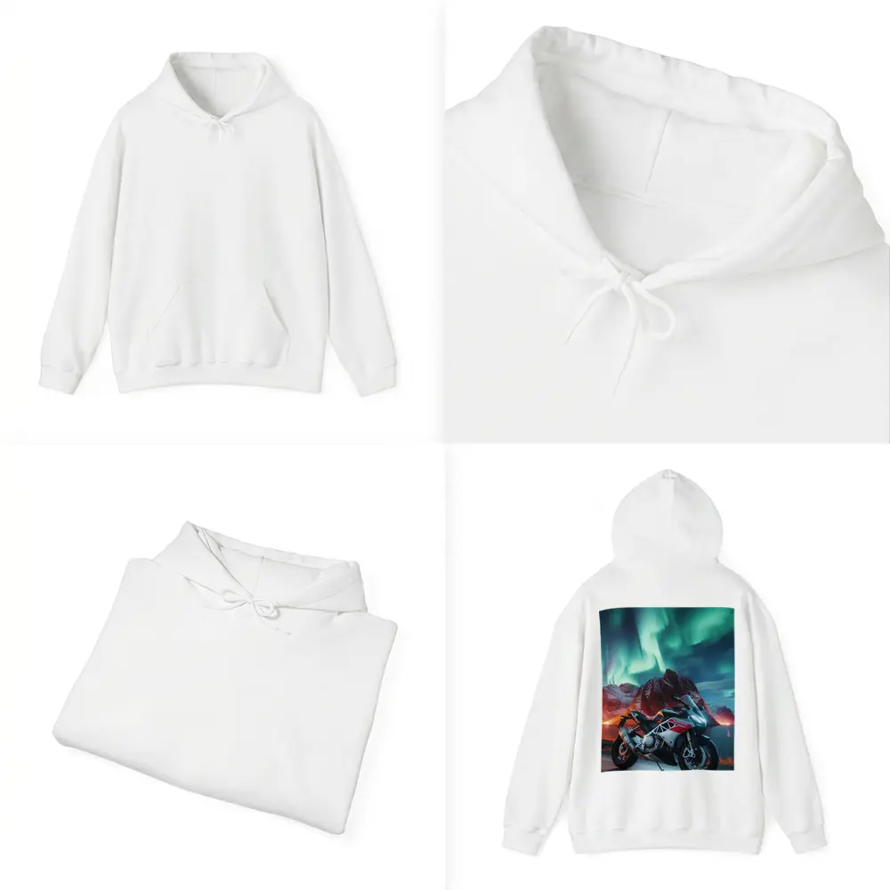 Aprilia Sport Bike Northern Lights Night – Hoodies