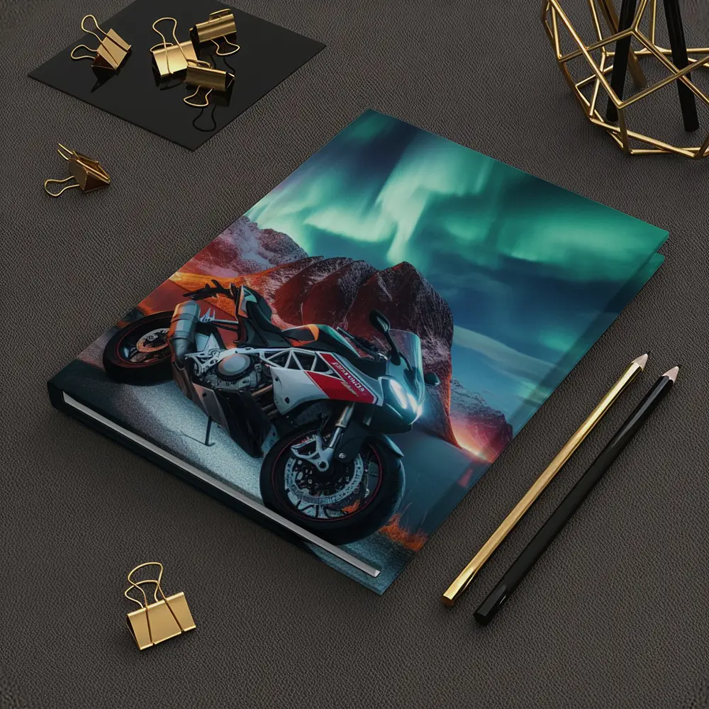Aprilia Sport Bike Northern Lights Night – Notebooks