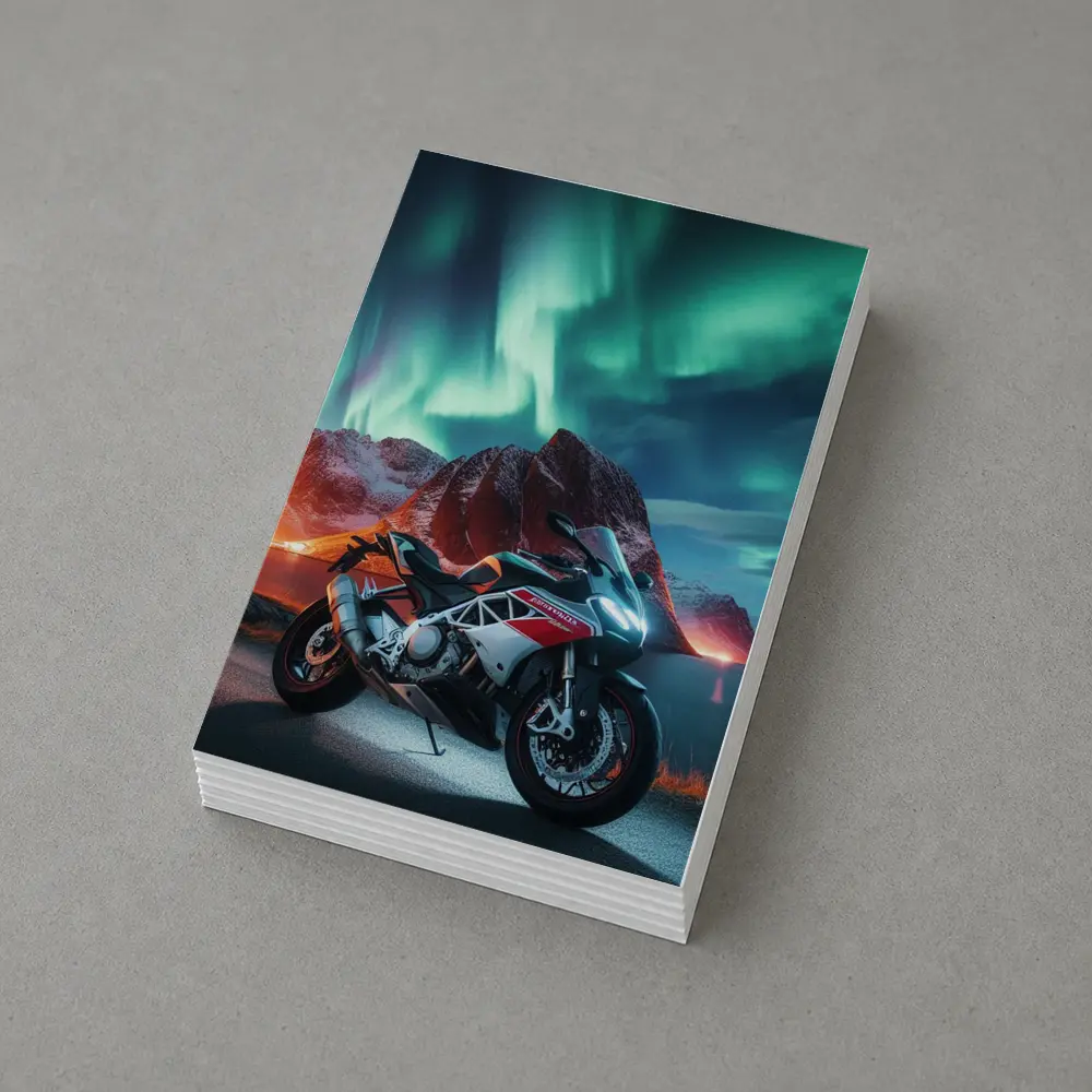 Aprilia Sport Bike Northern Lights Night – Postcards