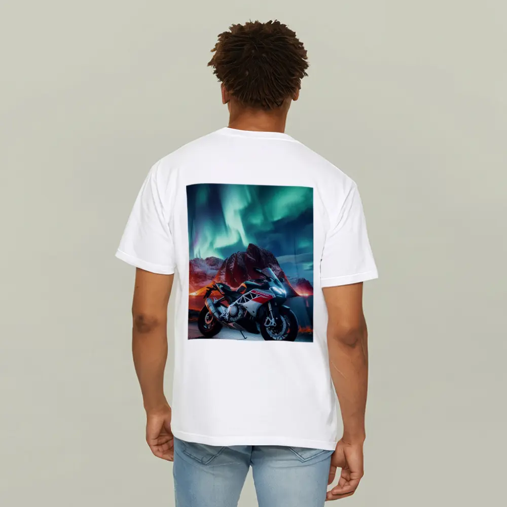 Aprilia Sport Bike Northern Lights Night – T-Shirts
