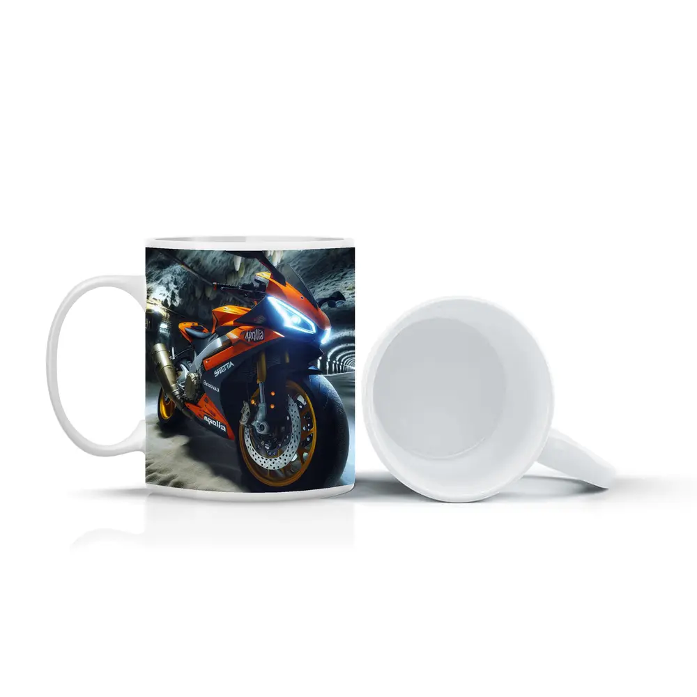 Aprilia Sport Bike Inside Cave Tunnel – Mugs