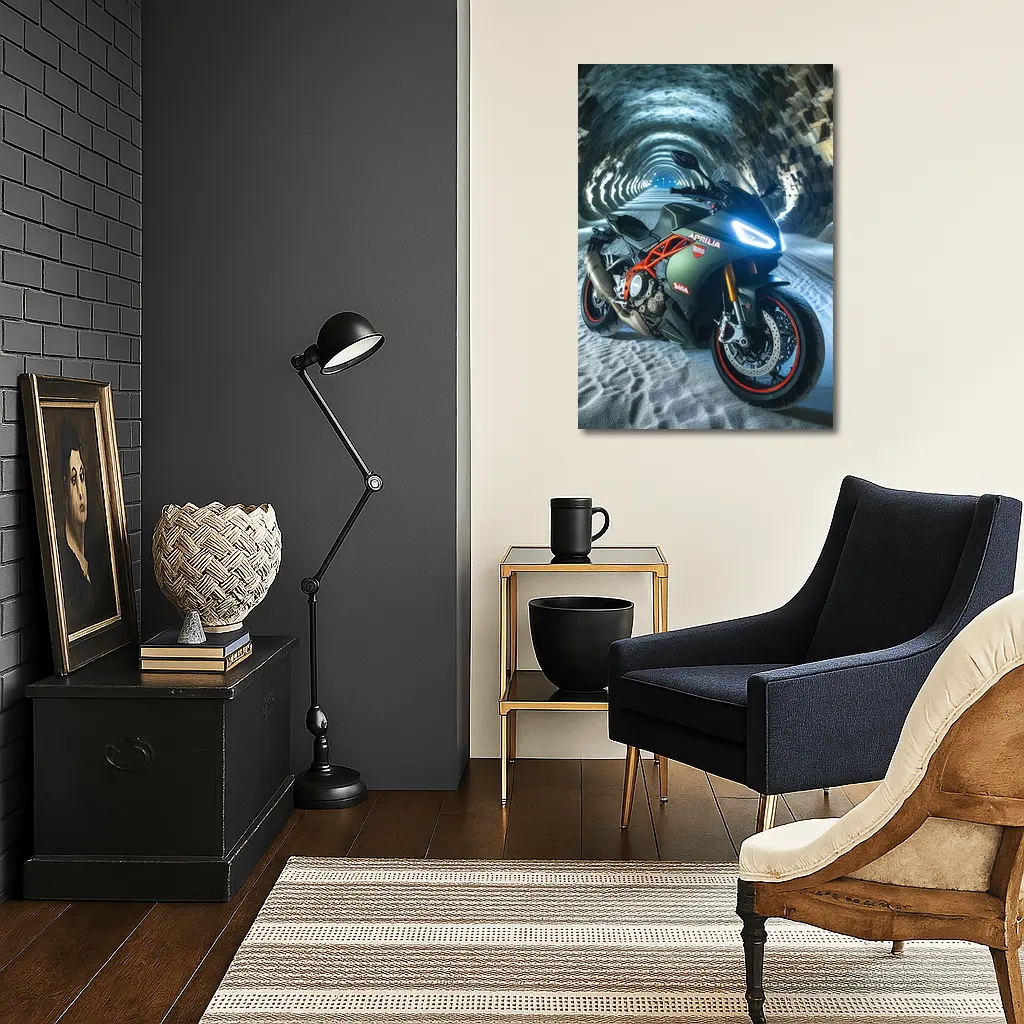 Aprilia RSV4 Superbike Inside Stone Tunnel – Wall Art