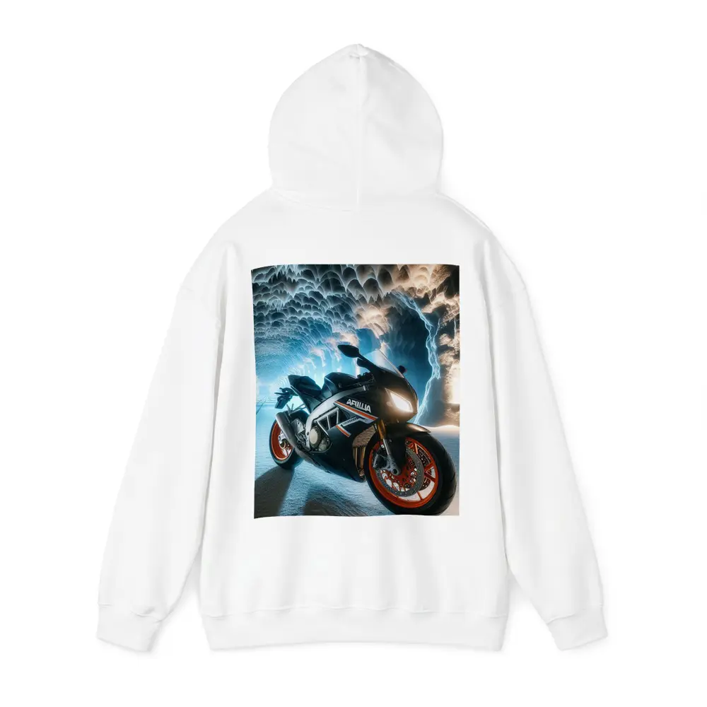 Aprilia Superbike Inside Icy Cave Tunnel – Hoodies