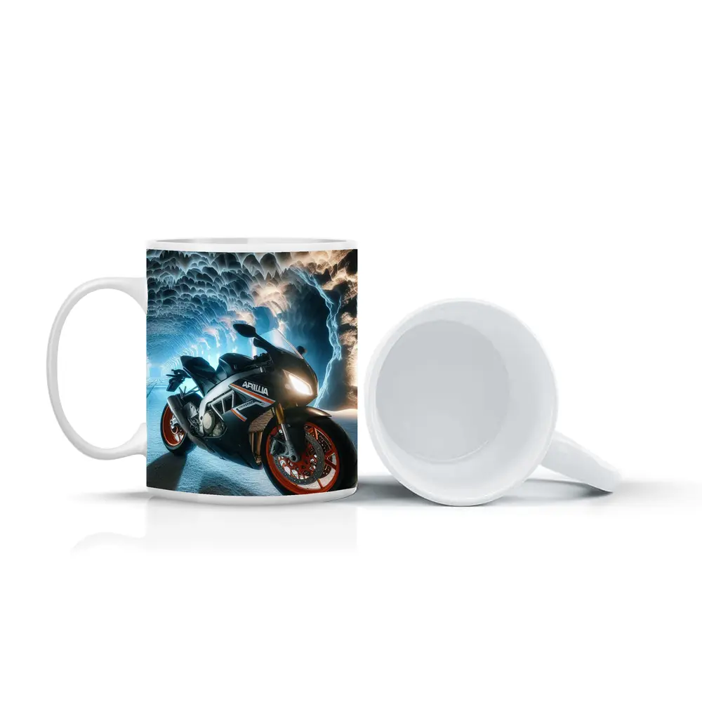 Aprilia Superbike Inside Icy Cave Tunnel – Mugs