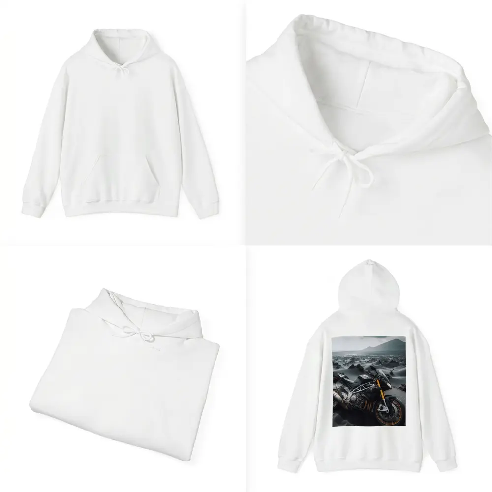 Aprilia Streetfighter Motorcycle Volcanic Desert Landscape – Hoodies