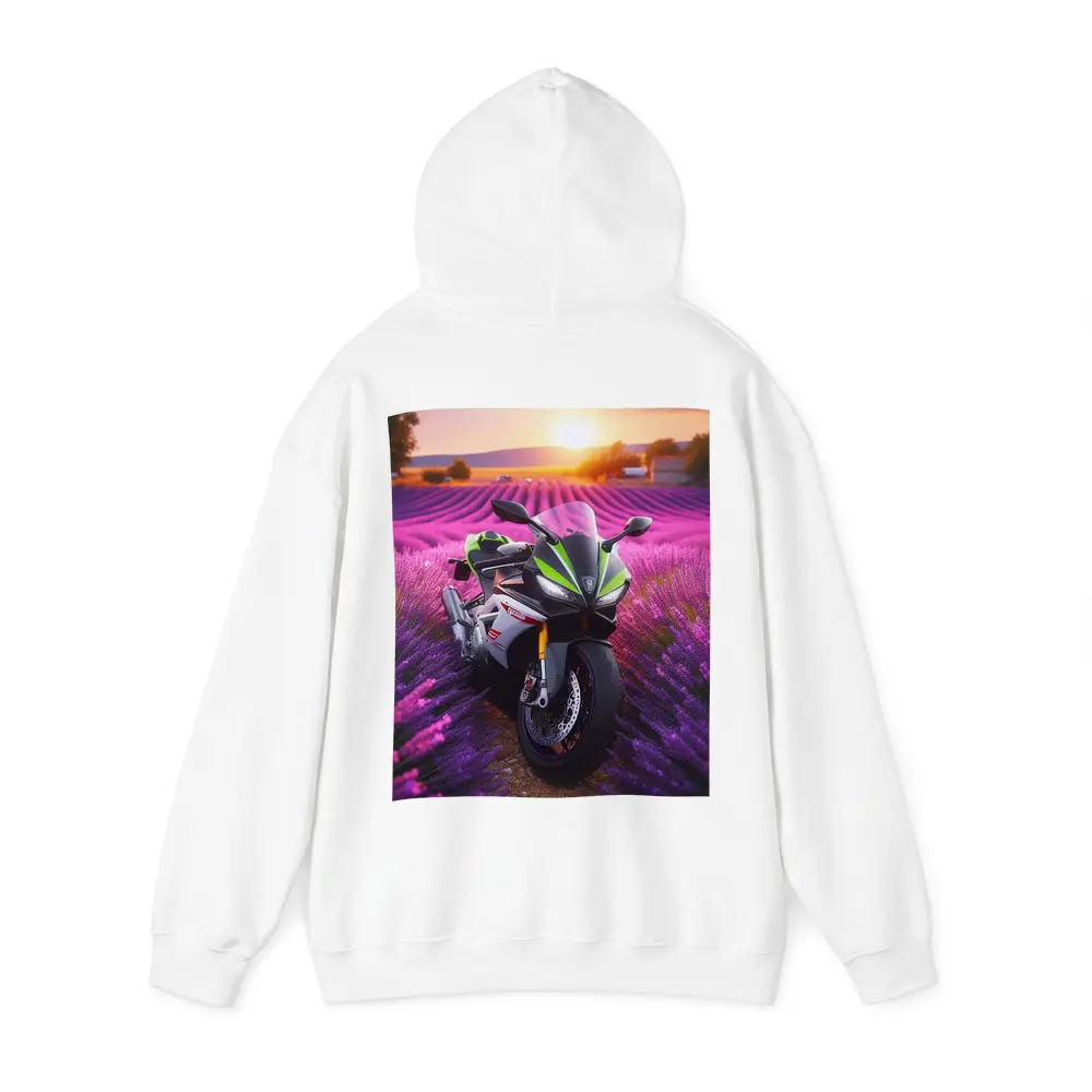 Sport Bike Superbike Lavender Fields Sunset – Hoodies