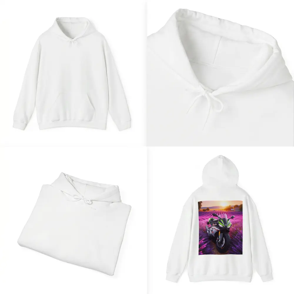 Sport Bike Superbike Lavender Fields Sunset – Hoodies