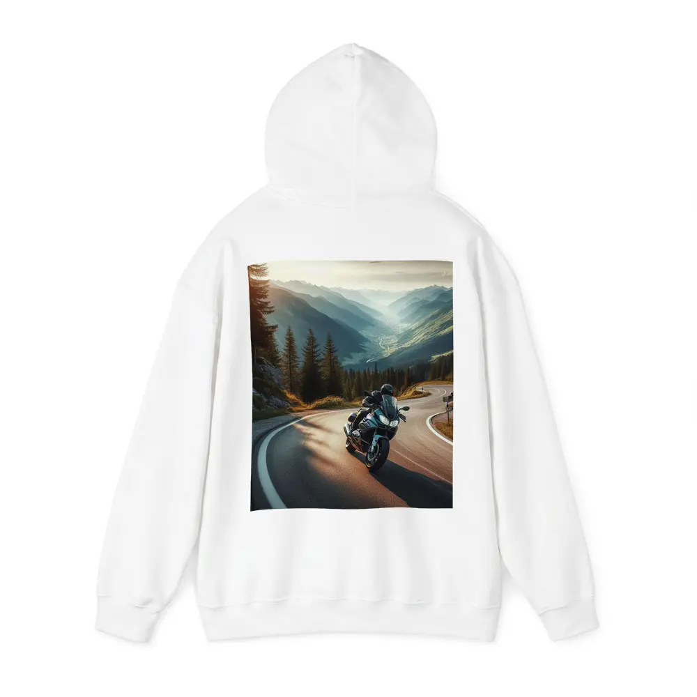 Touring Motorcycle Winding Alpine Mountain Road – Hoodies