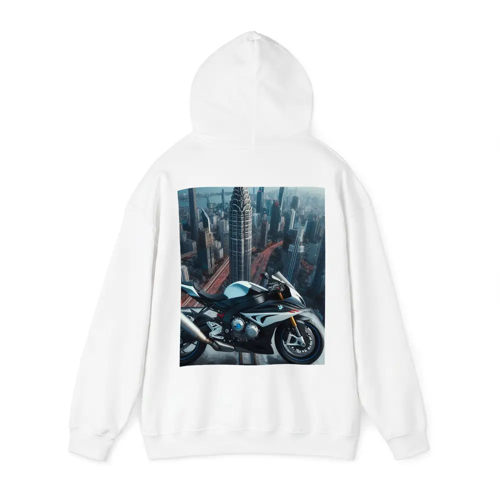 BMW S1000RR Sport Bike City Skyline – Hoodies