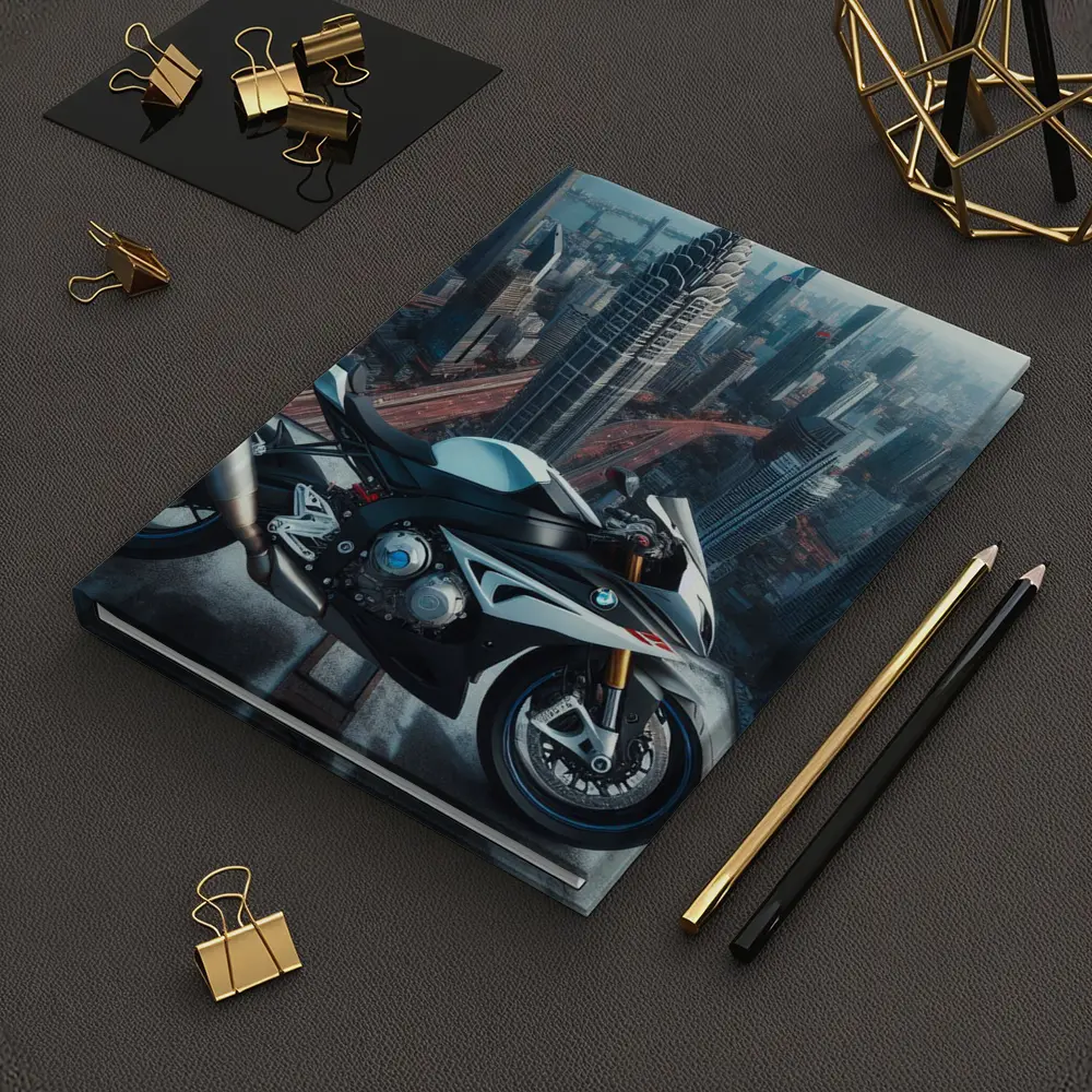 BMW S1000RR Sport Bike City Skyline – Notebooks