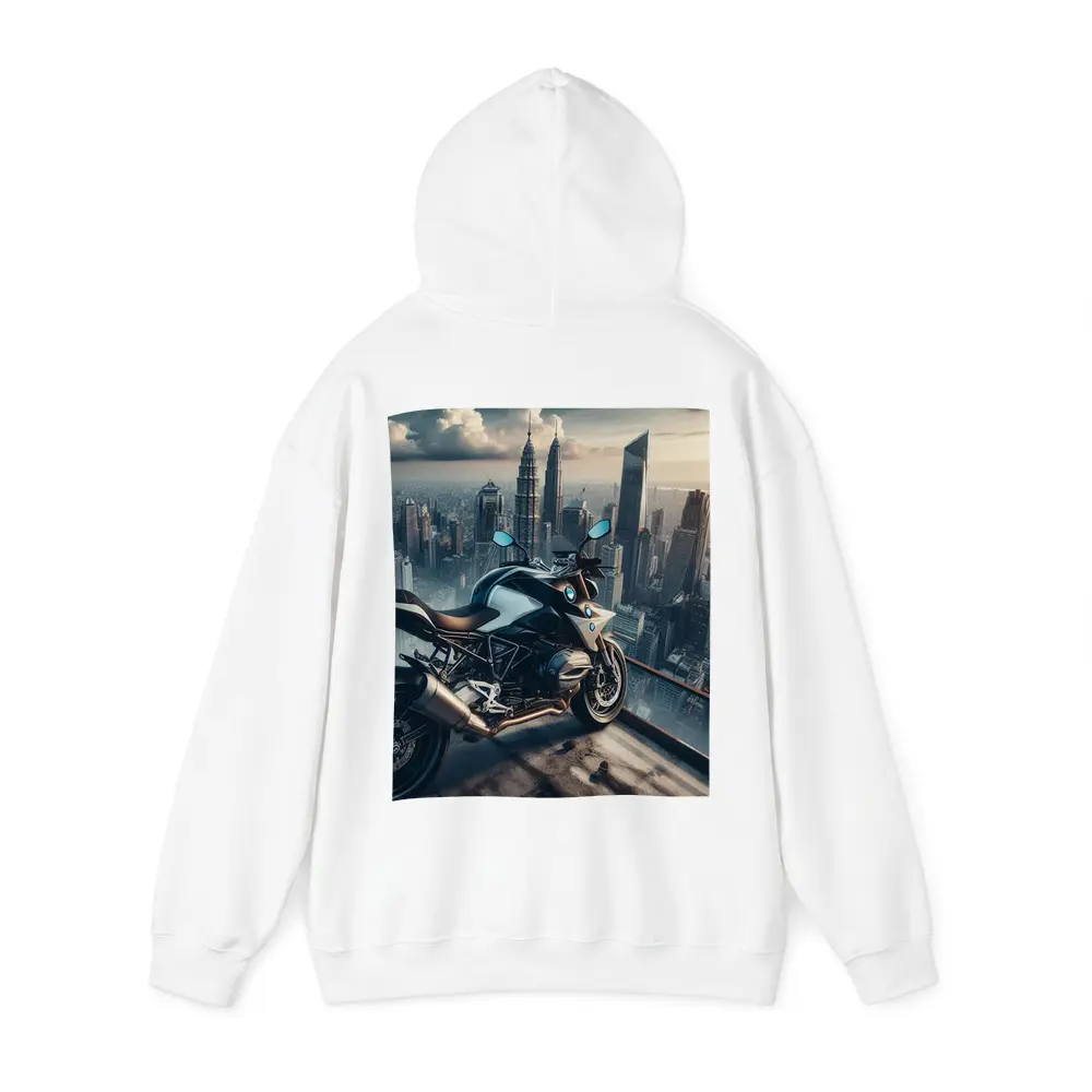 BMW Motorcycle City Skyline Rooftop View – Hoodies