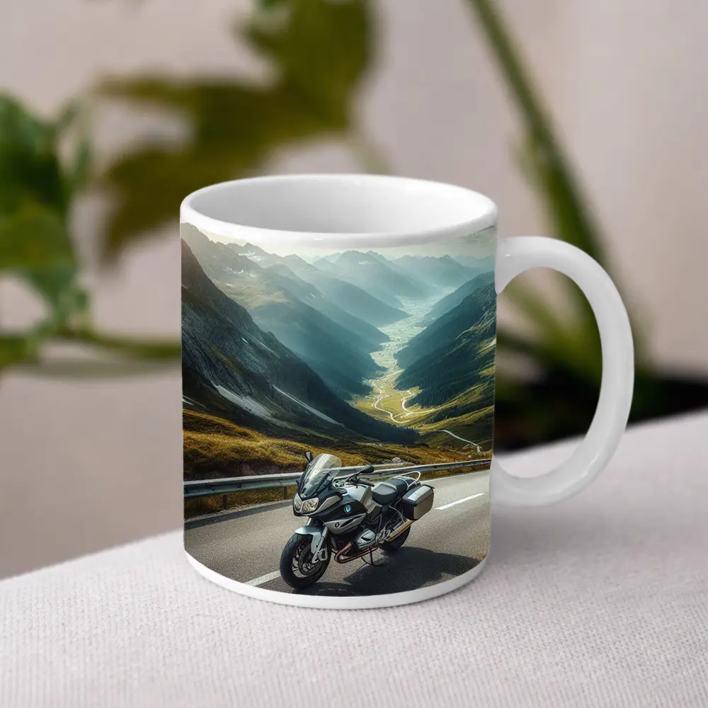 BMW Touring Motorcycle Alpine Mountain Road – Mugs