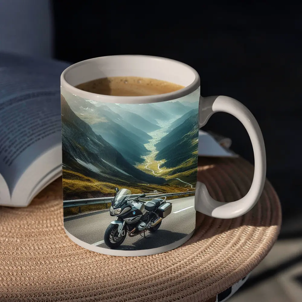 BMW Touring Motorcycle Alpine Mountain Road – Mugs