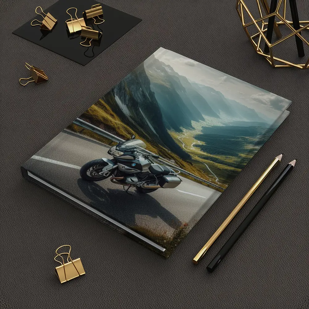 BMW Touring Motorcycle Alpine Mountain Road – Notebooks