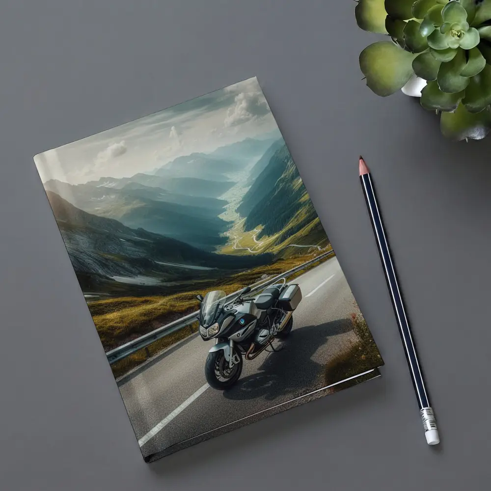 BMW Touring Motorcycle Alpine Mountain Road – Notebooks