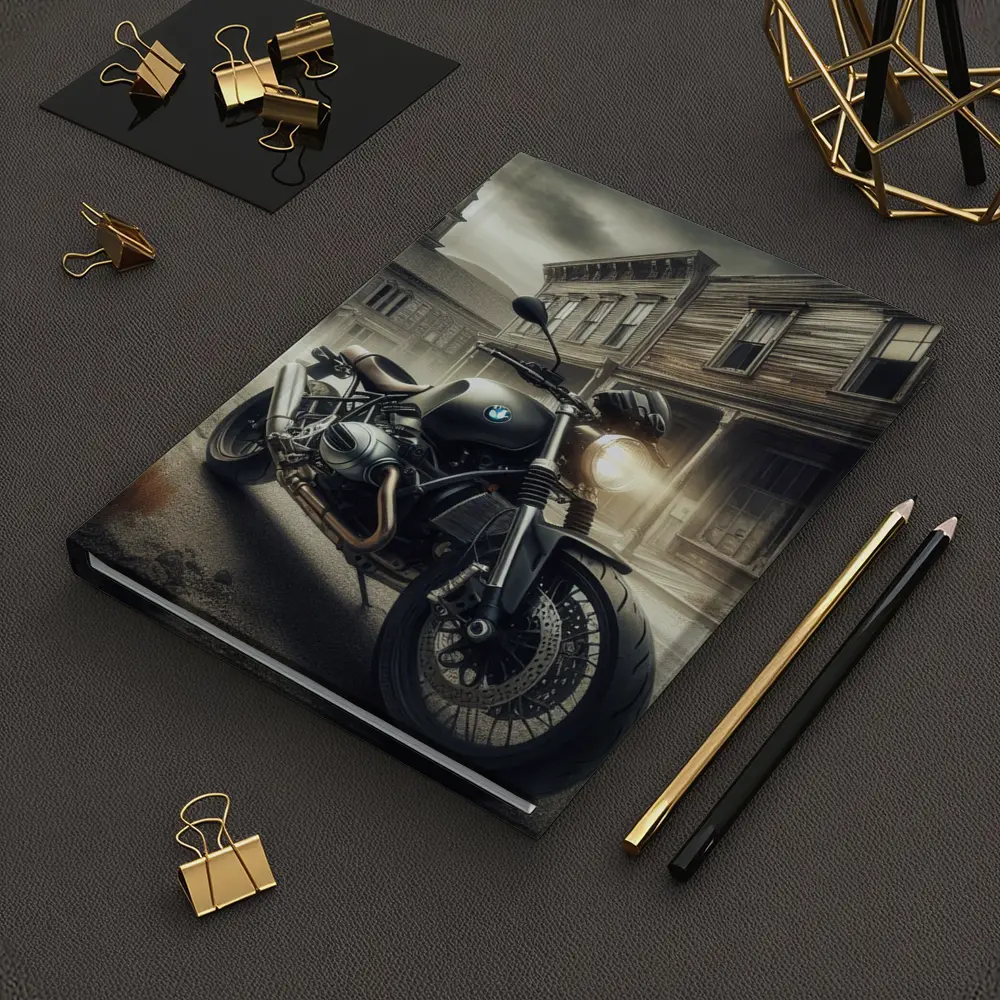 BMW R nineT Ghost Town Street Scene – Notebooks