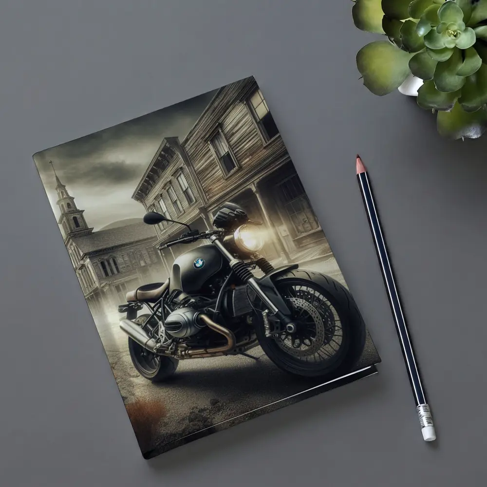 BMW R nineT Ghost Town Street Scene – Notebooks