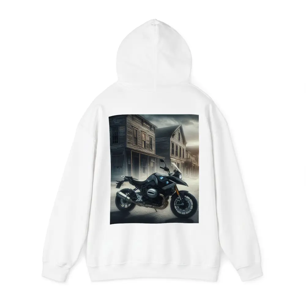 BMW Motorcycle Dark Abandoned Town Street – Hoodies