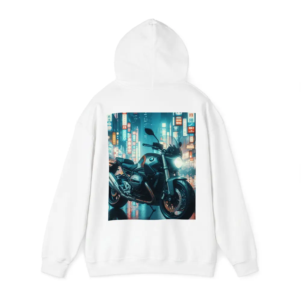 BMW Motorcycle Neon City Night Street – Hoodies
