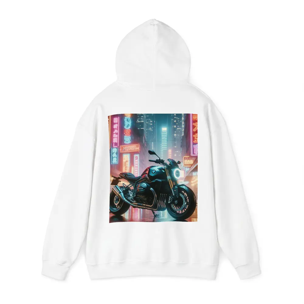 BMW Motorcycle Neon City Night Street – Hoodies