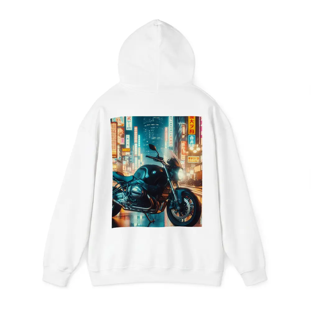 BMW Motorcycle Neon Tokyo City Night – Hoodies