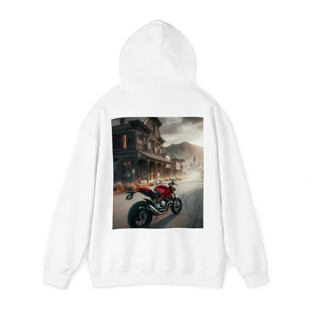 Red Ducati Monster Ghost Town Street – Hoodies