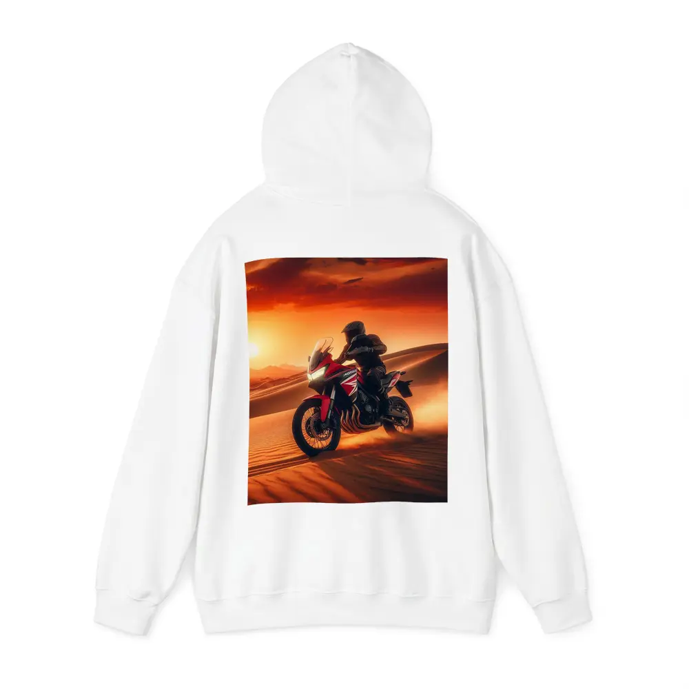 Honda Adventure Motorcycle Desert Sunset Ride – Hoodies