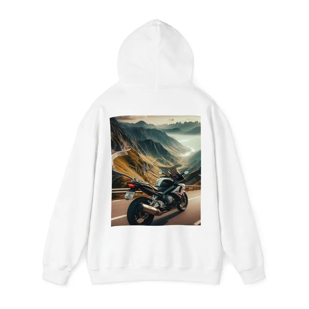 Sport Bike Superbike Mountain Road Scenic View – Hoodies