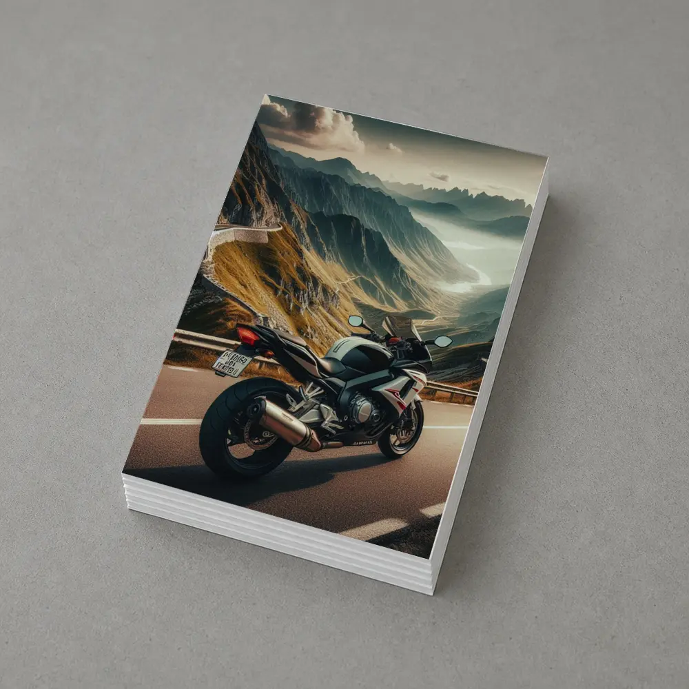 Sport Bike Superbike Mountain Road Scenic View – Postcards
