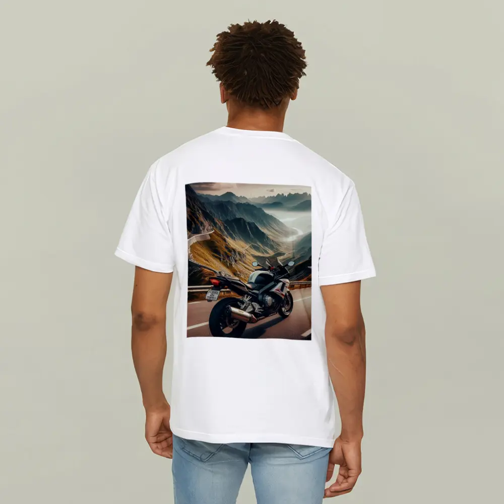 Sport Bike Superbike Mountain Road Scenic View – T-Shirts