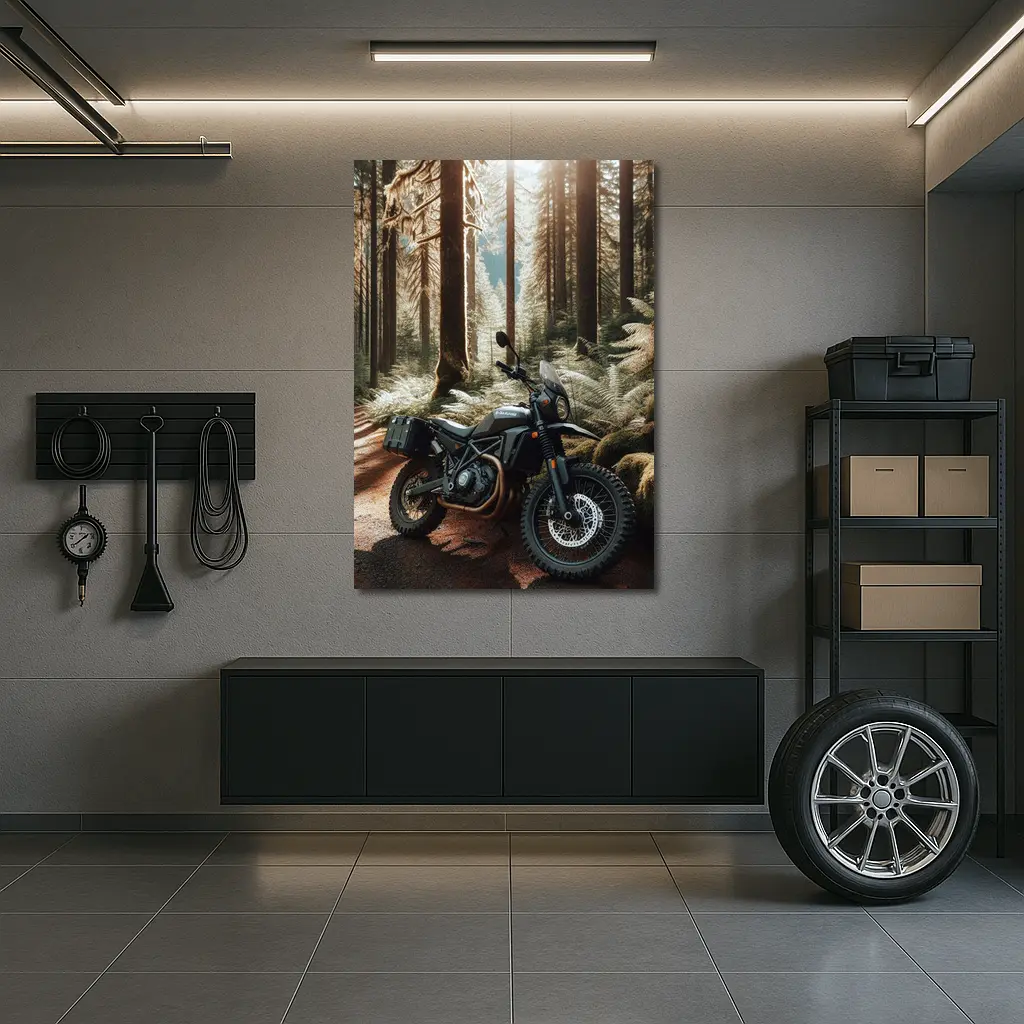 Adventure Dual Sport Bike Forest Trail – Wall Art