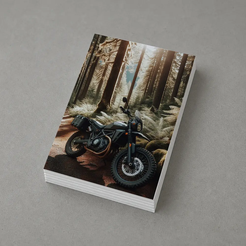Adventure Dual Sport Bike Forest Trail – Postcards
