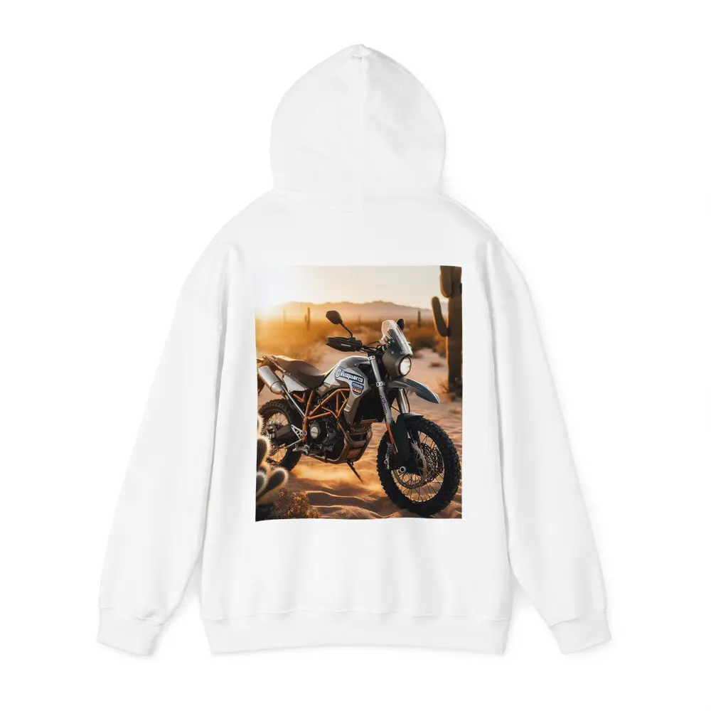 Husqvarna Adventure Dual Sport Bike Desert Sunset – Hoodies