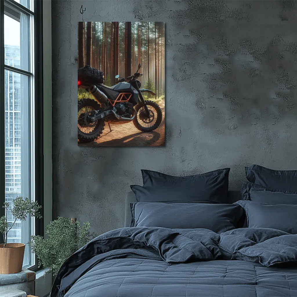 Adventure Dual Sport Bike Forest Trail – Wall Art