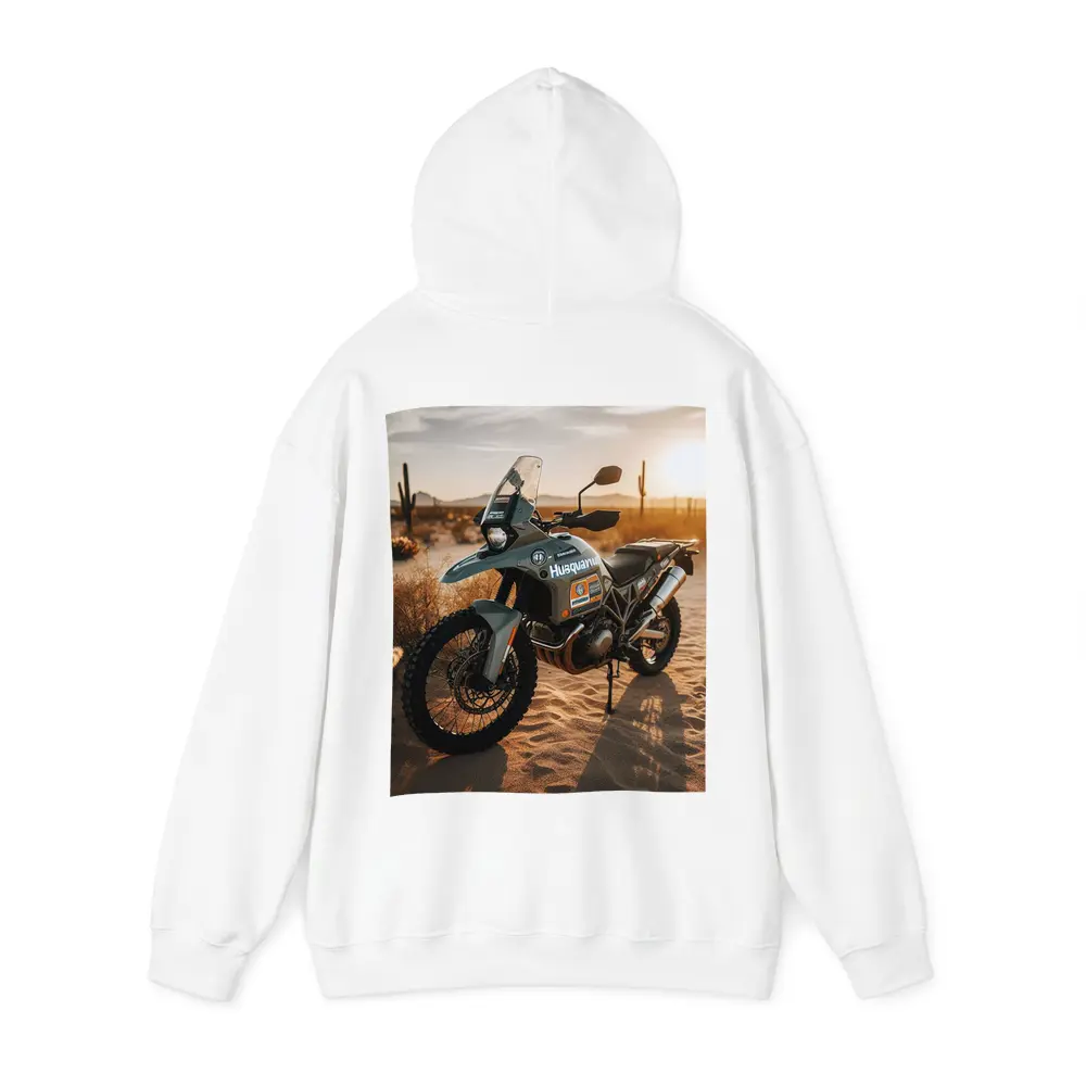 Husqvarna Adventure Dual Sport Bike Desert Sunset – Hoodies