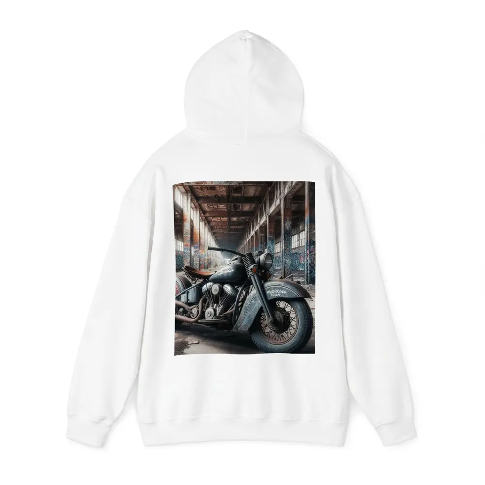 Indian Motorcycle Abandoned Factory Graffiti Walls – Hoodies