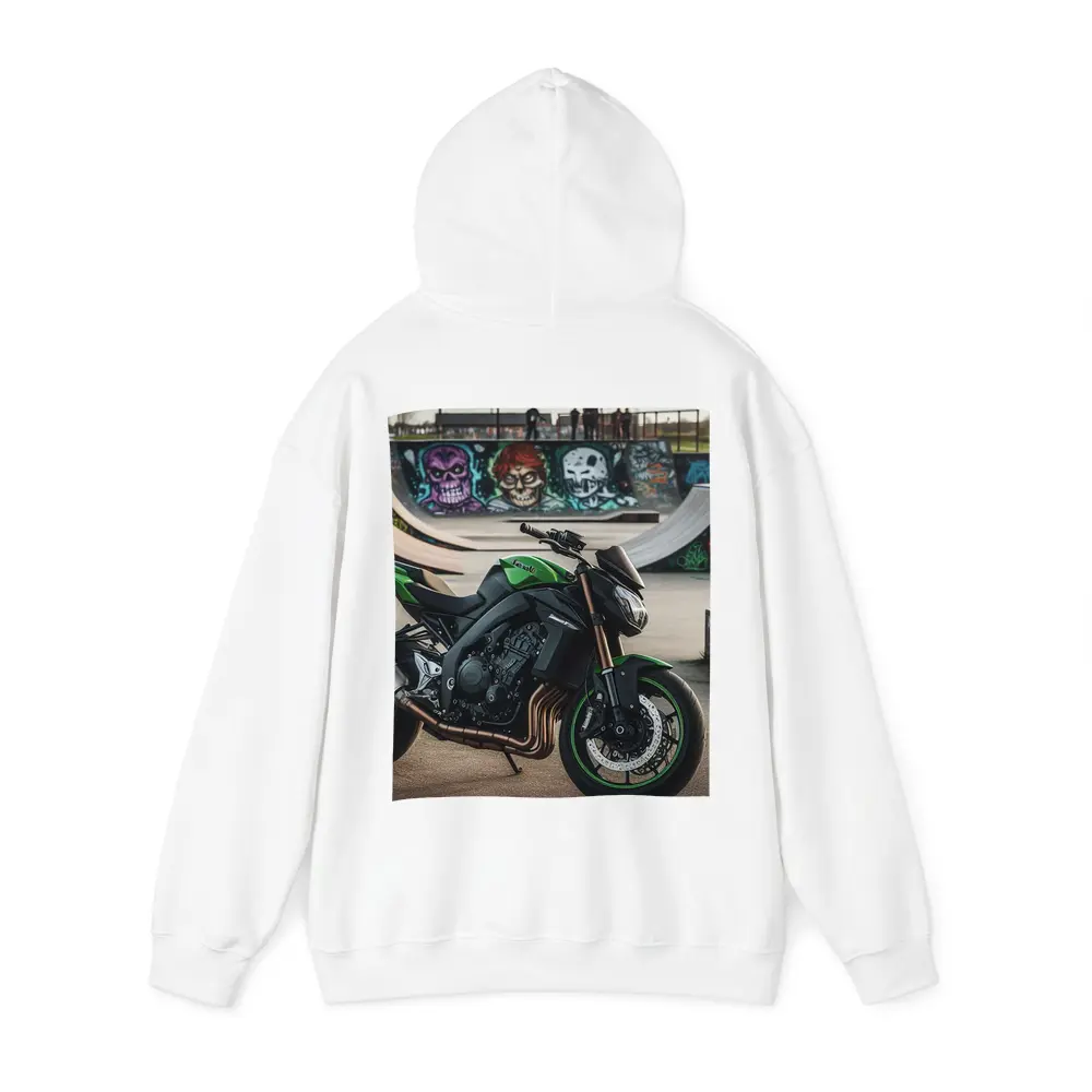 Kawasaki Naked Bike at Graffiti Skatepark – Hoodies