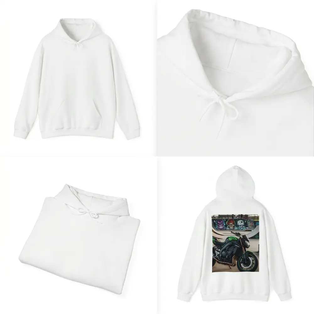 Kawasaki Naked Bike at Graffiti Skatepark – Hoodies