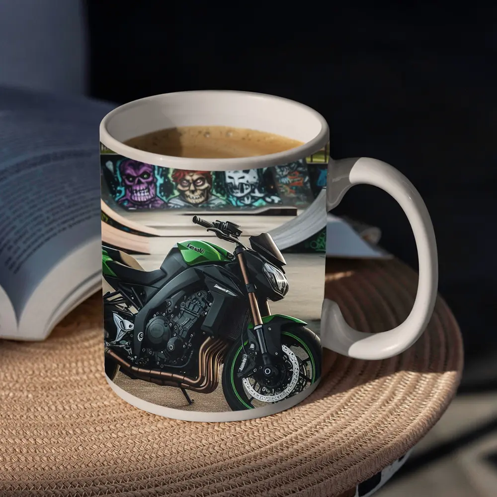 Kawasaki Naked Bike at Graffiti Skatepark – Mugs